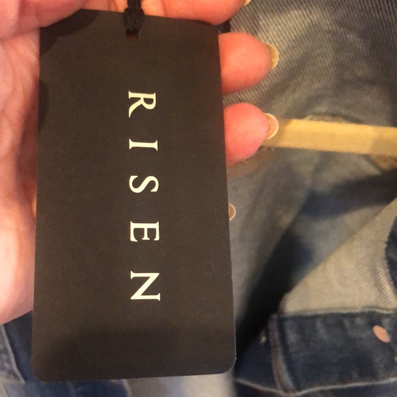 Risen plus size Jean jacket - Picture 5 of 9